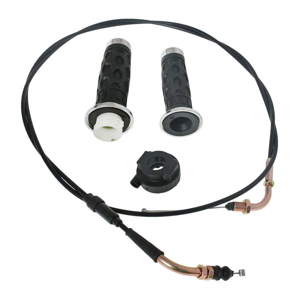 Guaina E Manopola Cavo Acceleratore Per Scooter Cinesi GY6 50cc 125cc 150cc - Labwork-parts, Nero
