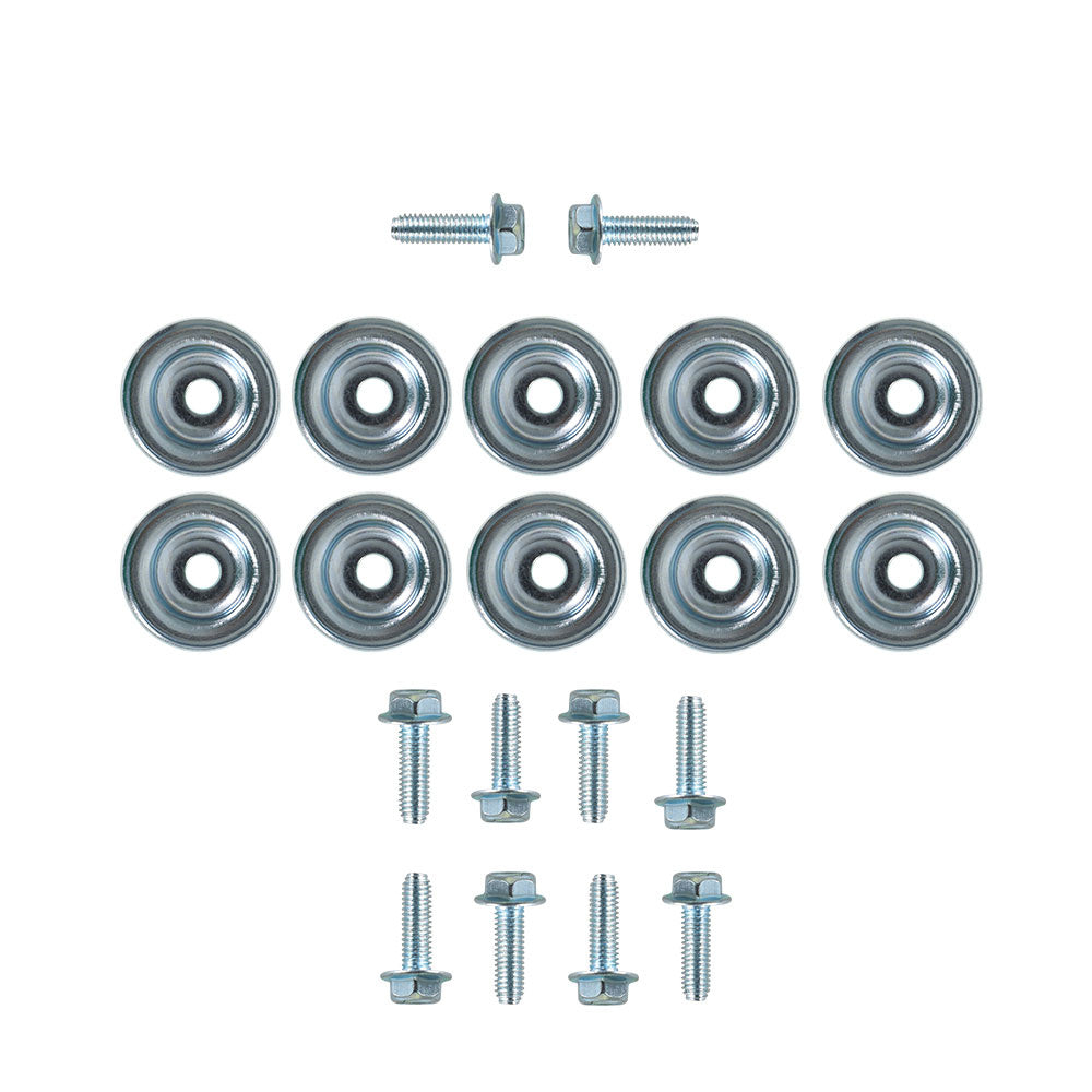 POSENG 20-Piece UTV Skid Plate Washer Bolt Set – Fits Polaris General, Ranger, RS1, RZR 570/800 – Front Placement