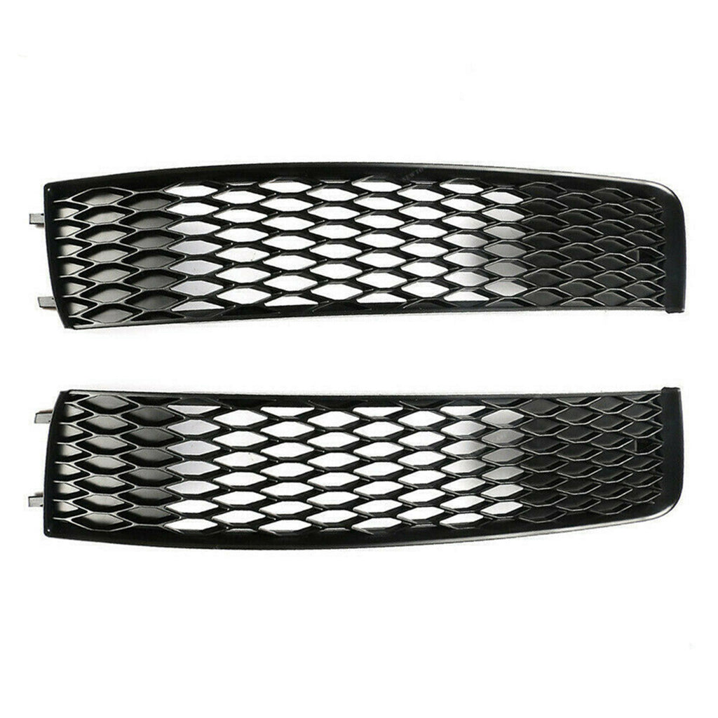 Pair LH &RH Front Bumper Grille Outer Cover For Audi Q7 S-line Sport 2011-2015