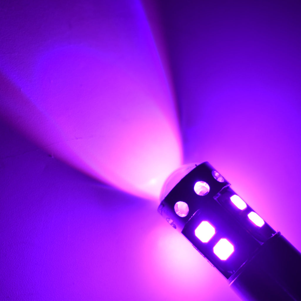2x H3 14000K Purple LED Headlight Bulbs Kit Fog Driving Light DRL 100W Lab Work Auto