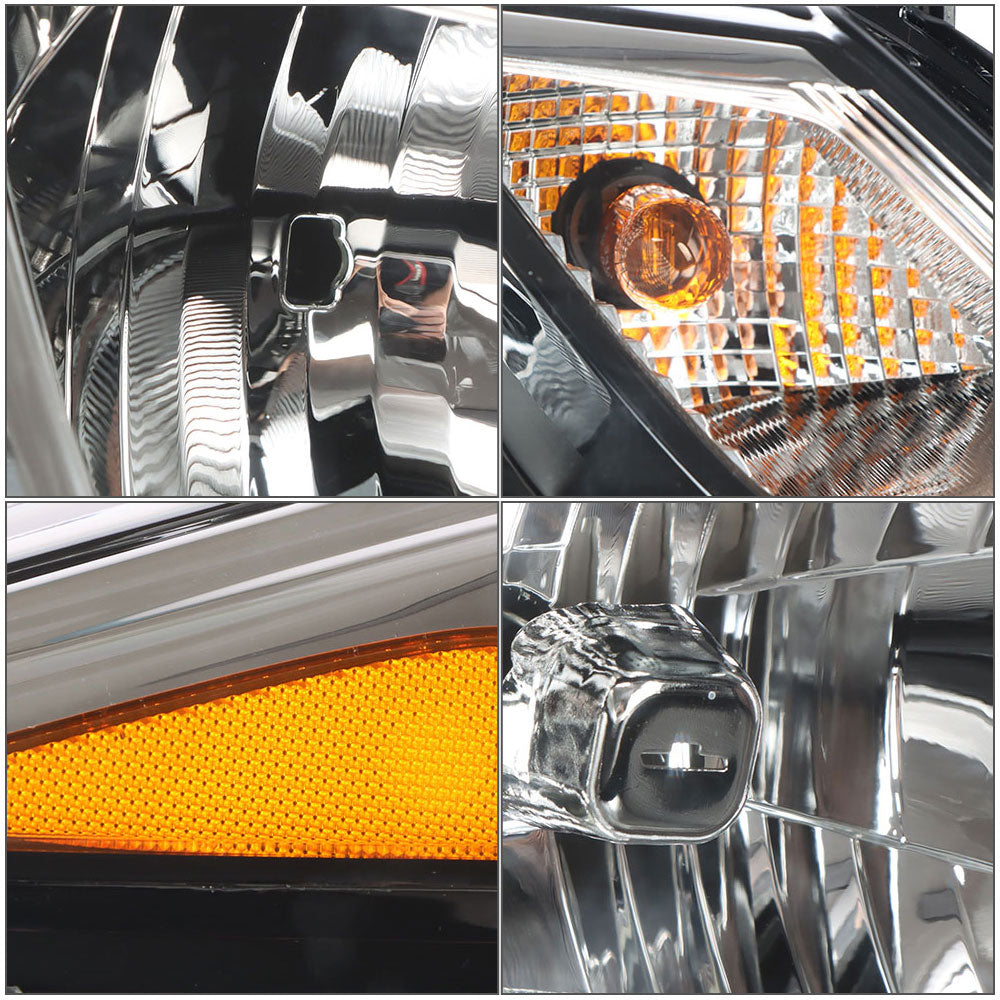 Right Headlight Fit For 2016-2019 Chevrolet Cruze Chrome Housing Halogen Type