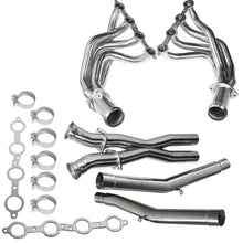 Load image into Gallery viewer, 4pcs Exhaust Manifold Headers &amp; X Pipe For 05-12 Corvette LS2 LS3 6.0/6.2/7.0L Lab Work Auto