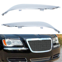 Load image into Gallery viewer, FOR 2011-2014 CHRYSLER 300 FRONT BUMPER MOLDING CHROME TRIM SET=LH &amp; RH Lab Work Auto