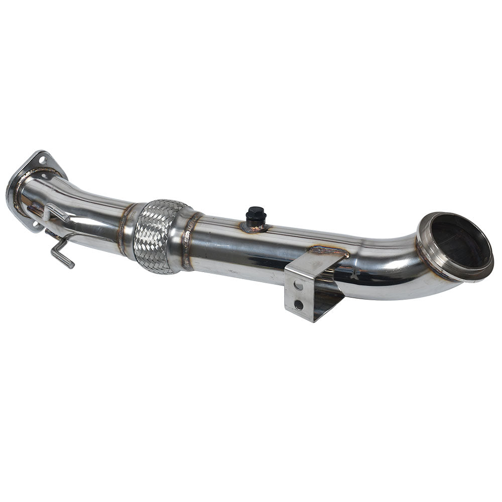 Fit for 13-17 Ford Focus ST 2.0L 3" Catless Turbo Stainless Steel Downpipe Lab Work Auto 