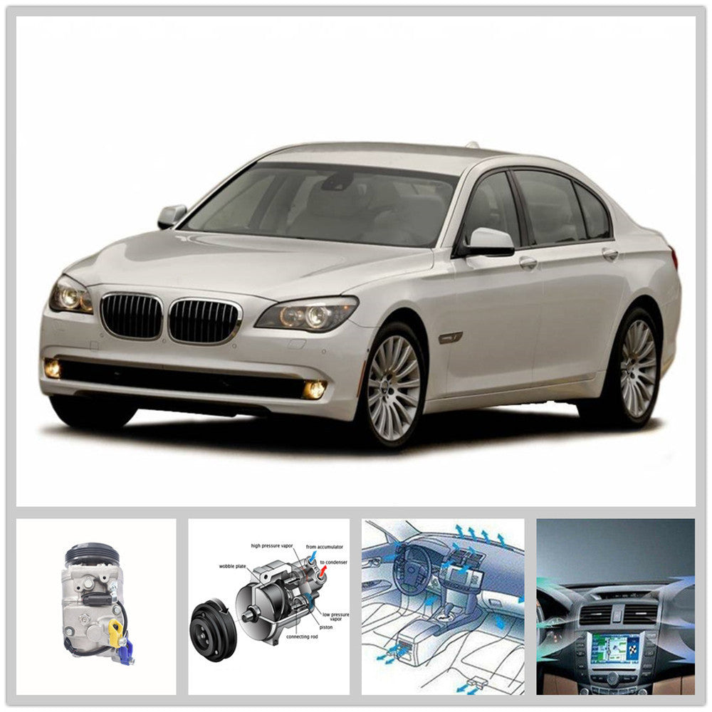 For 2003-2010 BMW 750Li 745Li 650i 550i 750i 745i 645Ci AC Compressor Lab Work Auto