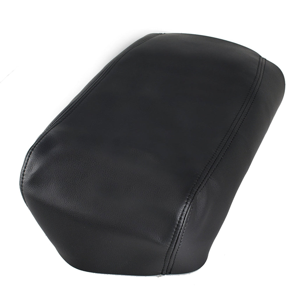 For 2011-2018 Ford Explorer Leather Black Center Console Lid Armrest Cover Skin Lab Work Auto