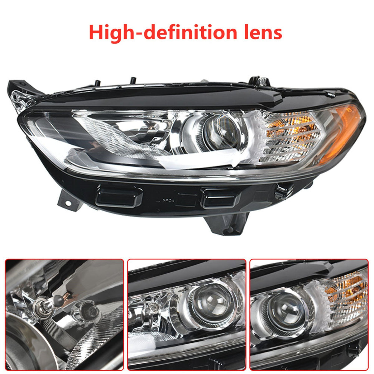 For 2013 2014 2015 2016 Ford Fusion Projector Headlights Left +