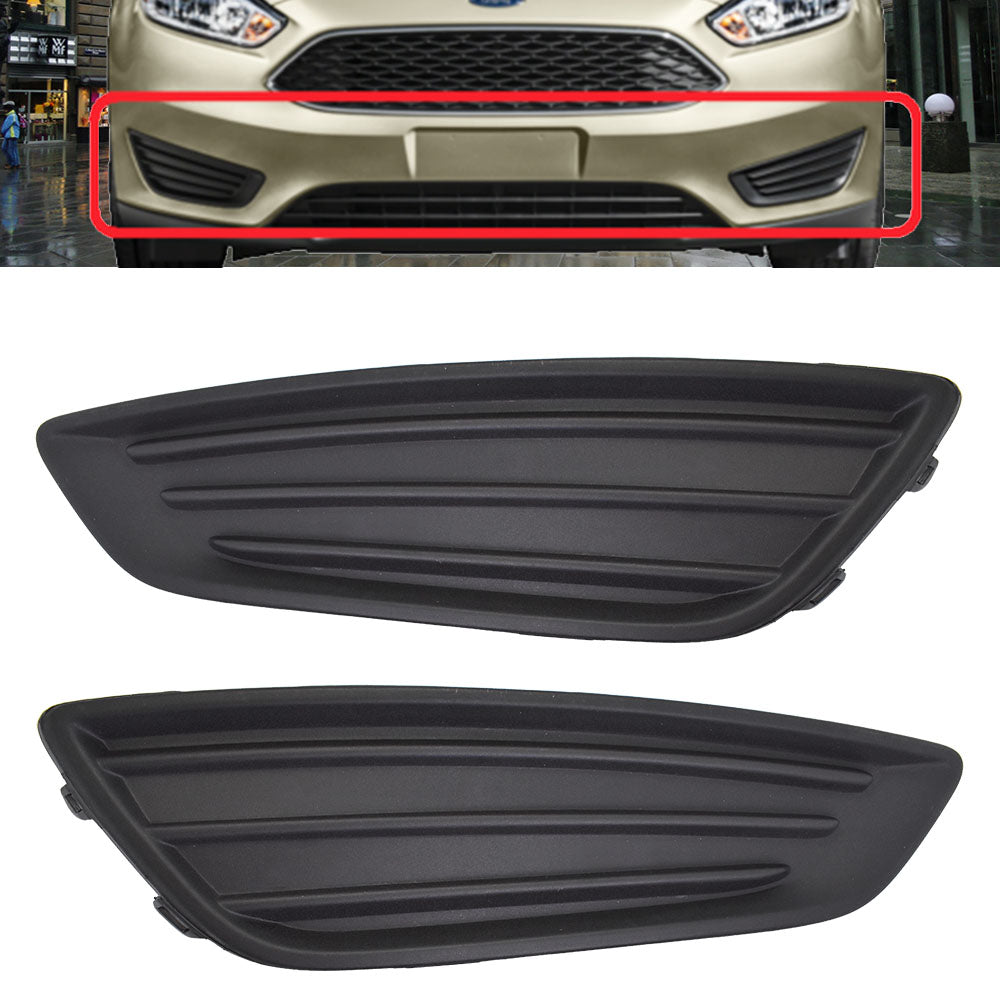 Labwork 1Pair Fog Light Lamp Covers LH and RH for Ford Focus 2015 2016 2017 2018 Lab Work Auto
