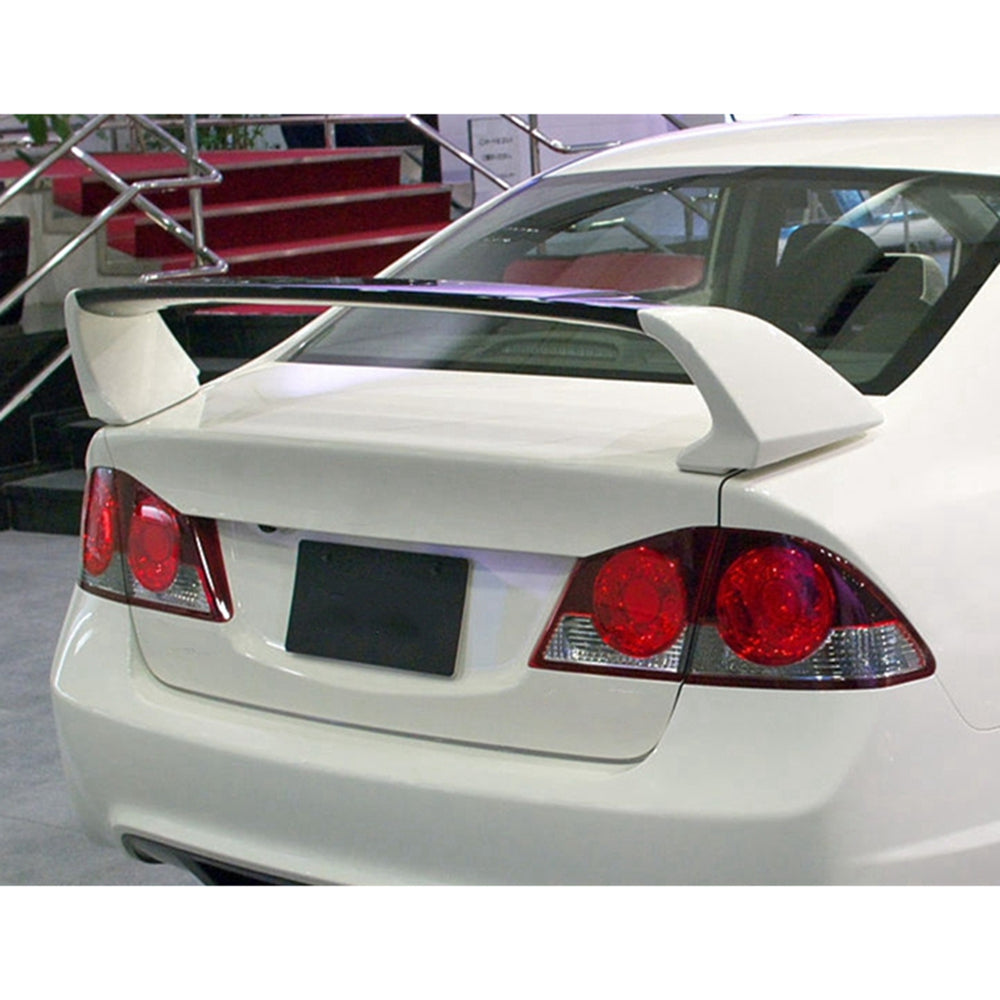 Labwork Trunk Wing Spoiler For 2006-11 Honda Civic 4DR Sedan Unpainted Lab Work Auto