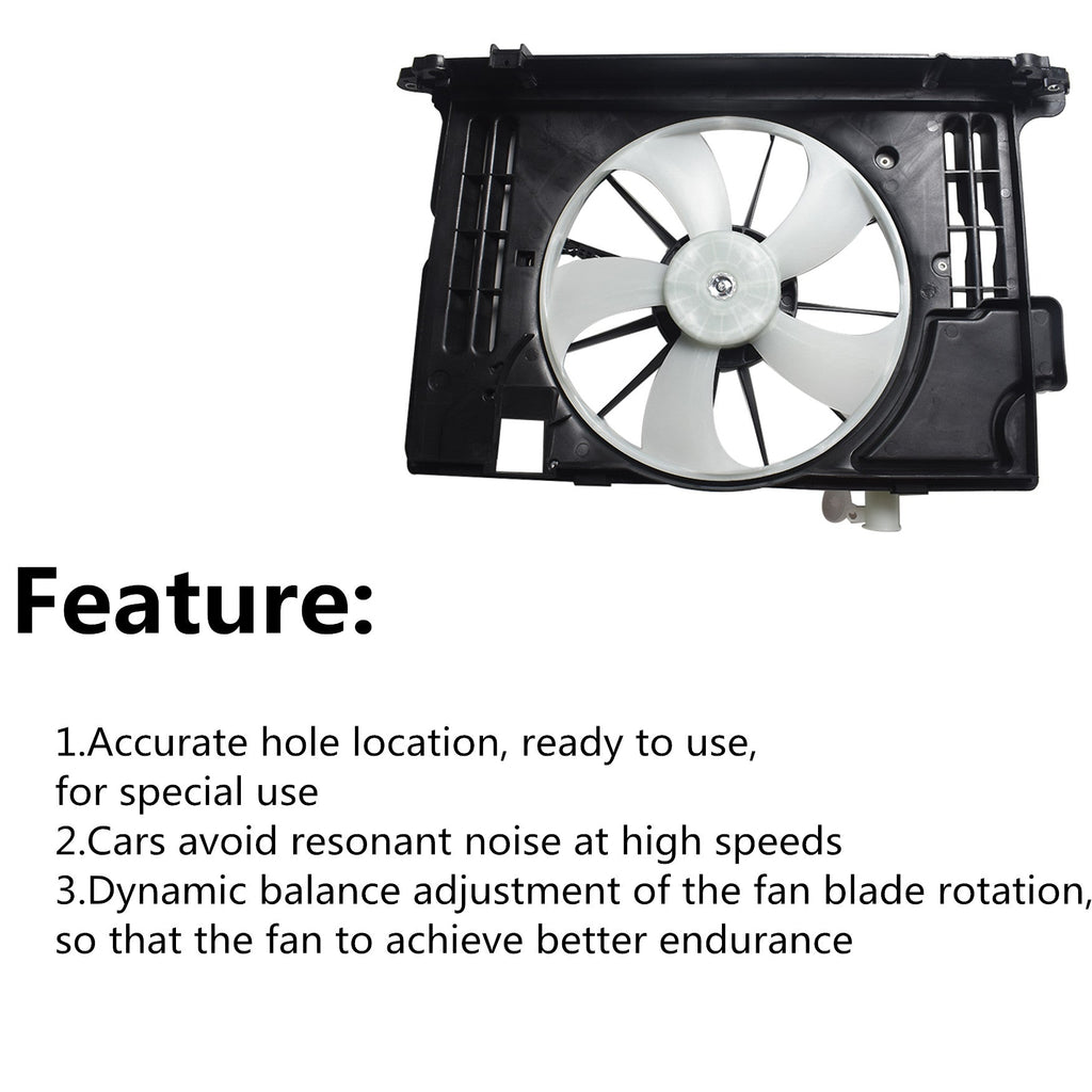 Radiator Cooling Fan For 2014-2016 Toyota Corolla 163610T041 1647123030 Lab Work Auto