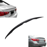 Spoiler For INFINITI Q50 JDM 2014-20 Painted Gloss Black Rear Trunk Splitter ABS