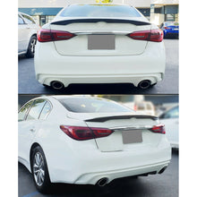 Load image into Gallery viewer, Spoiler For INFINITI Q50 JDM 2014-20 Painted Gloss Black Rear Trunk Splitter ABS Lab Work Auto