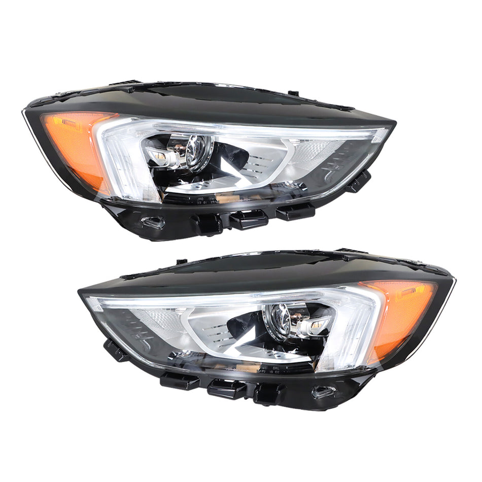 labwork Replacement for 2019 2020 2021 Ford Edge Headlamp Driver & Passenger Side Full LED Headlight w/DRL FO2502392 FO2503392