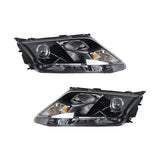 Labwork Driver&Passenger Headlight Fit For 2010-2012 Ford Fusion Black Halogen