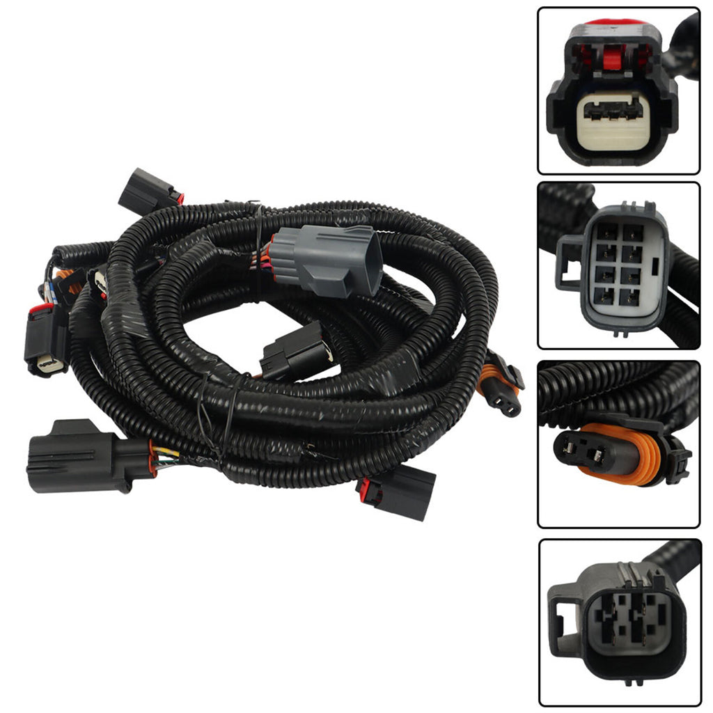W/Part Assist Front Fog Lamp Wiring Harness Replacement for 2016-2018 RAM 2500 3500