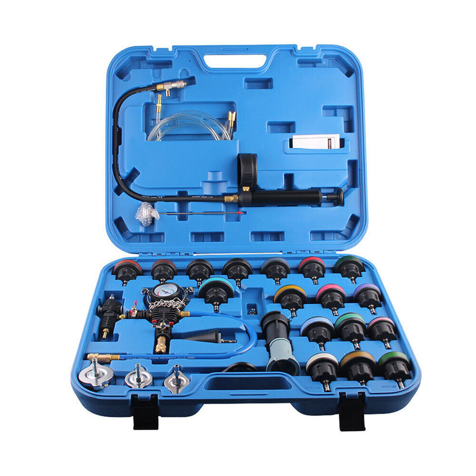 labwork 33Pcs Radiator Pressure Tester Vacuum Type System Kit