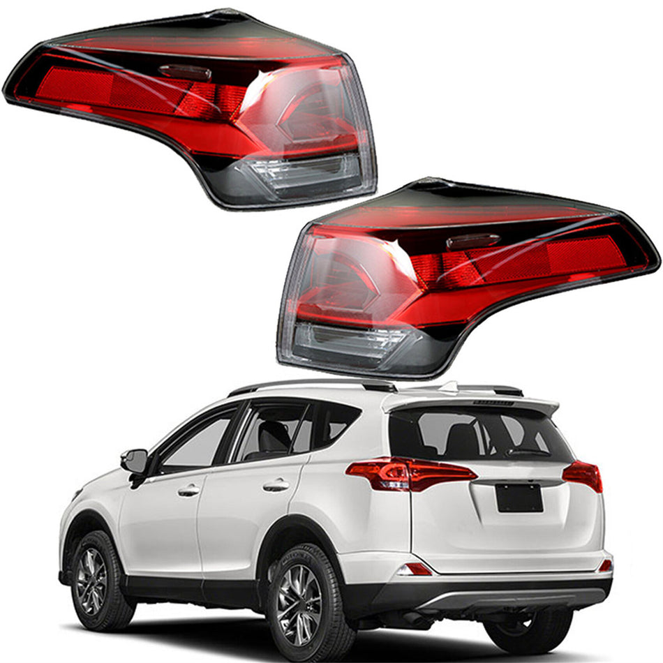 labwork Driver Passenger Side Tail Lights Replacement for 2016-2018 Toyota RAV4 Tail Lights Brake Lamp Assembly Left & Right Side 815500R061 TO2805133