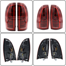 Load image into Gallery viewer, labwork 1 Pair Left &amp; Right Side Tube LED Tail Lights Assembly Replacement for 2005-2015 Toyota Tacoma Black