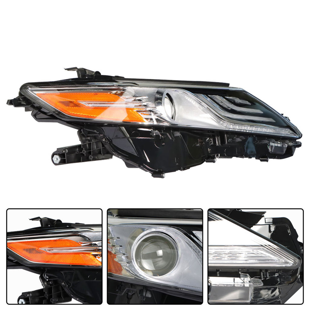 labwork Headlight Assembly Replacement for Toyota Camry XLE/XSE Headlights Full LED 2018-2020 RH Set Passenger Side