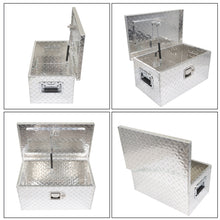 Load image into Gallery viewer, labwork 20 Inch Silver Aluminum Diamond Plate Tool Box Organizer With Lock Key