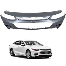 Load image into Gallery viewer, labwork Primered Front Bumper Cover without Parking Assist Sensor Holes Replacement for 2016-2018 Malibu