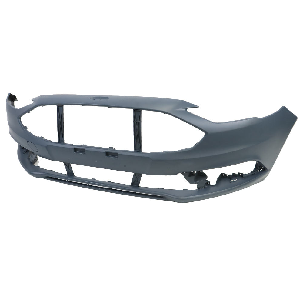 Labwork Front Bumper Cover For 2017-2018 Ford Fusion Primered With Tow Hook Hole