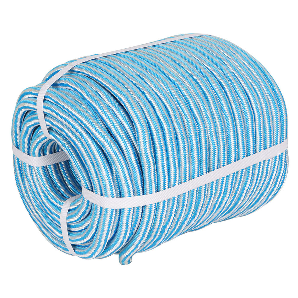 1/2 in x 200FT Arborist Bull Rope 24 Strand Tree Rope High Strength Polyester Rope Blue White