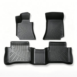 3PCS Floor Mats Black TPE Replacement for E-Class W212 2010-2016 1st and 2nd Row