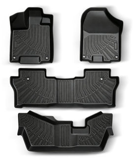 3-Row All-Weather TPE Floor Mats Set for 2016-2022 Honda Pilot (8-Passenger)