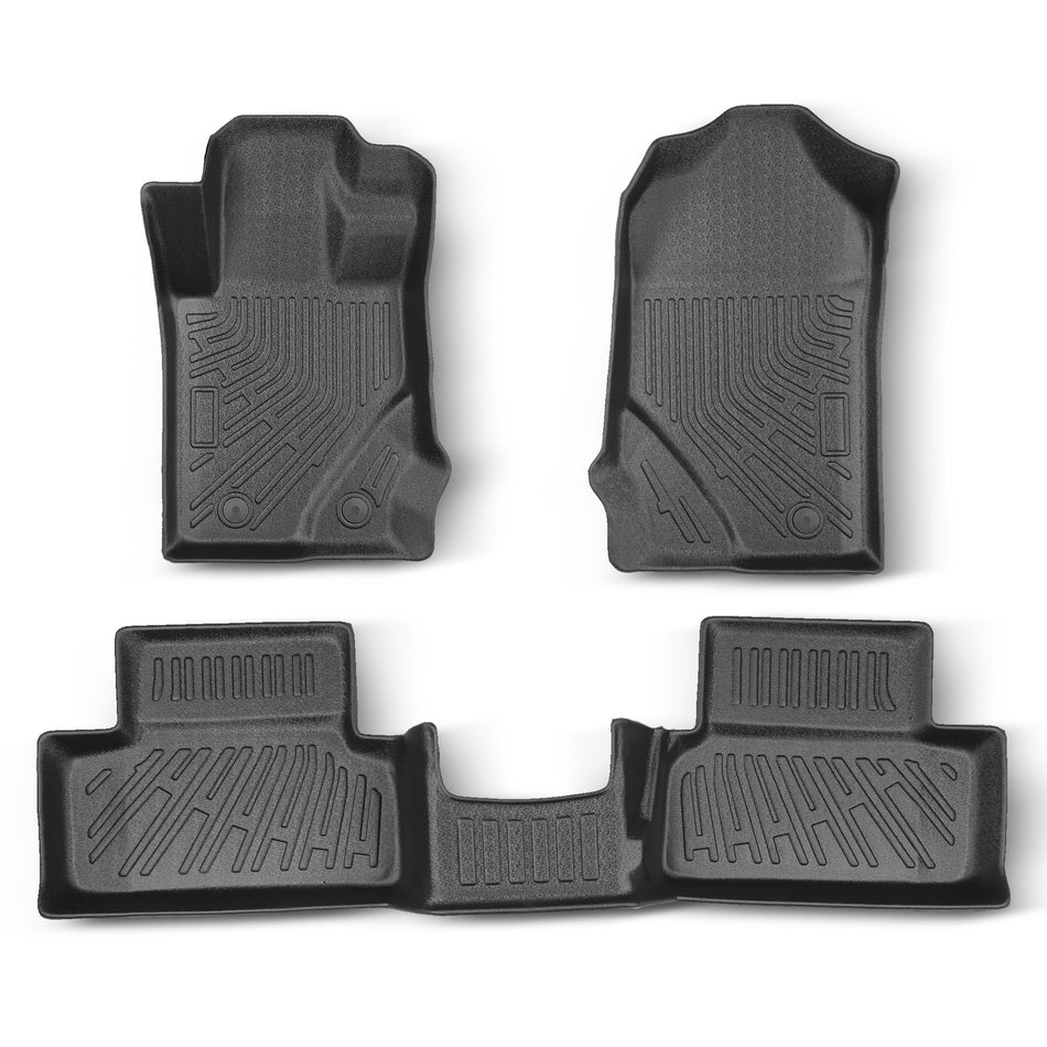 Floor Mats for Ford Bronco 2 Door 2021-2025 All Weather TPE Car Mats Black