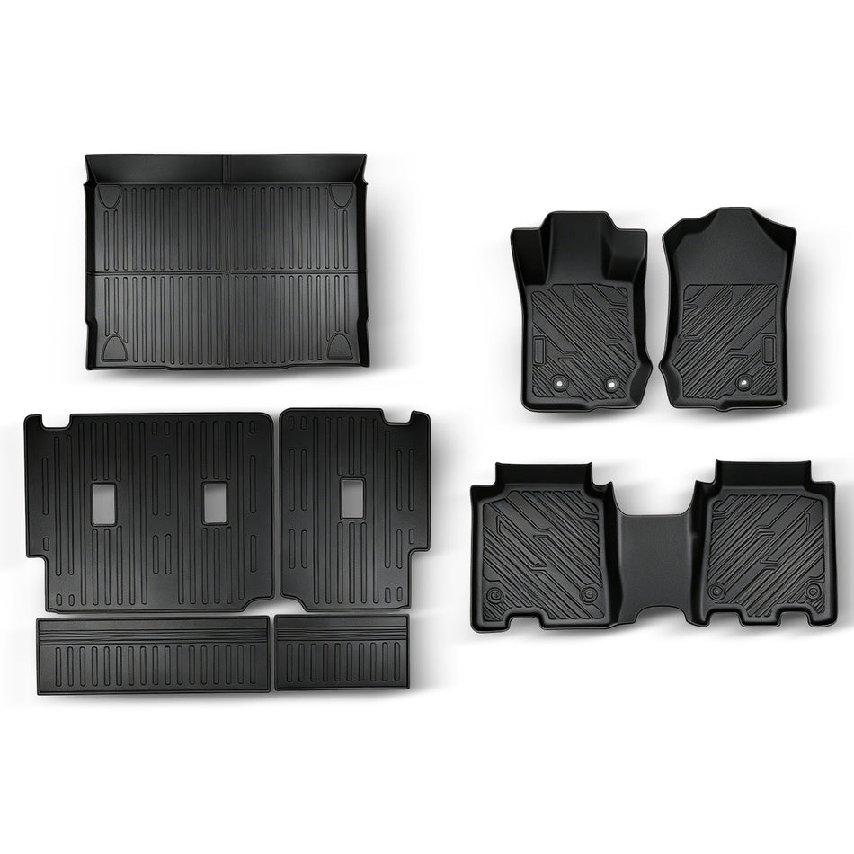 5PCS TPE All-Weather Floor Mats Cargo Liner for 2021-2024 Ford Bronco 4-Door