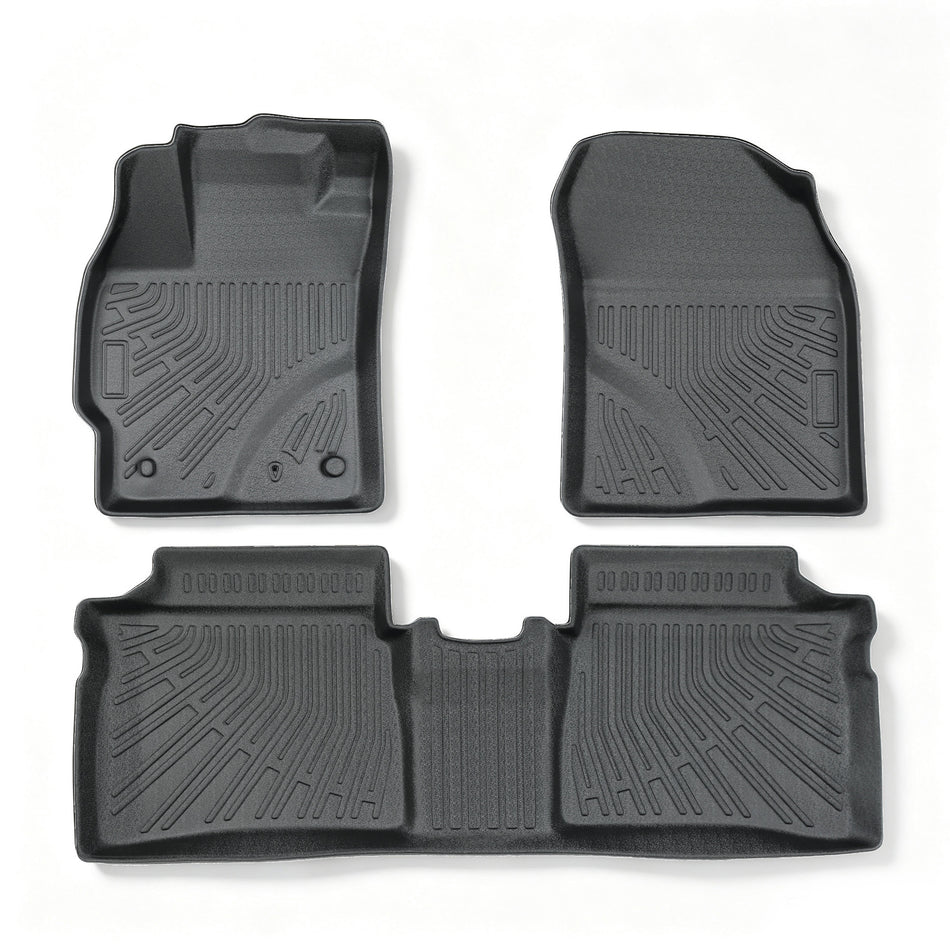 Floor Mats Liner For 2010-2015 Toyota Prius TPE 3D Model All-Weather Black 3PCS