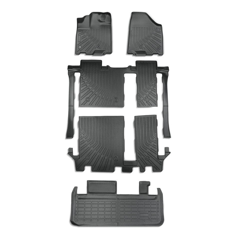 For 2013-2020 Toyota Sienna 8 Seats TPE Floor Mats+Trunk Cargo Liner All Weather
