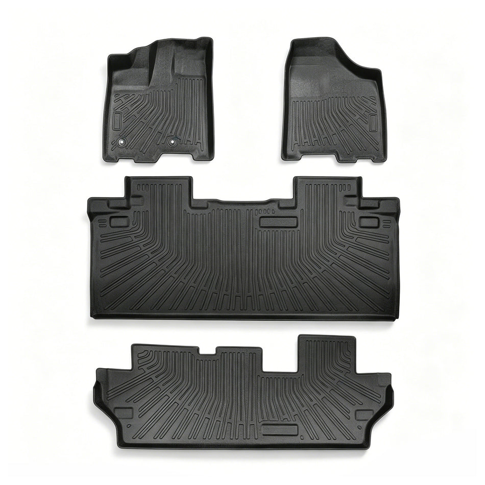 Floor Mats 3 Row Liner Set for 2011-2012 Toyota Sienna 8seats
