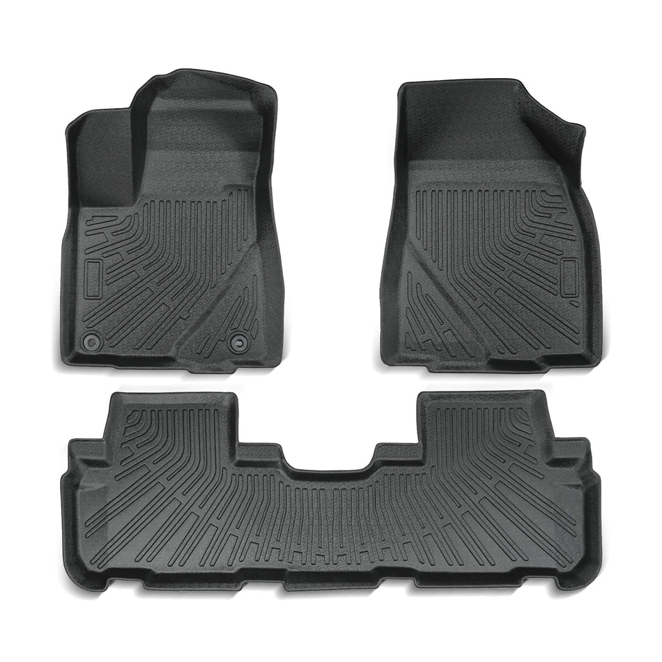 Car Floor Mats for 2014-2019 Toyota Highlander Front + Rear All Weather 3D Liner
