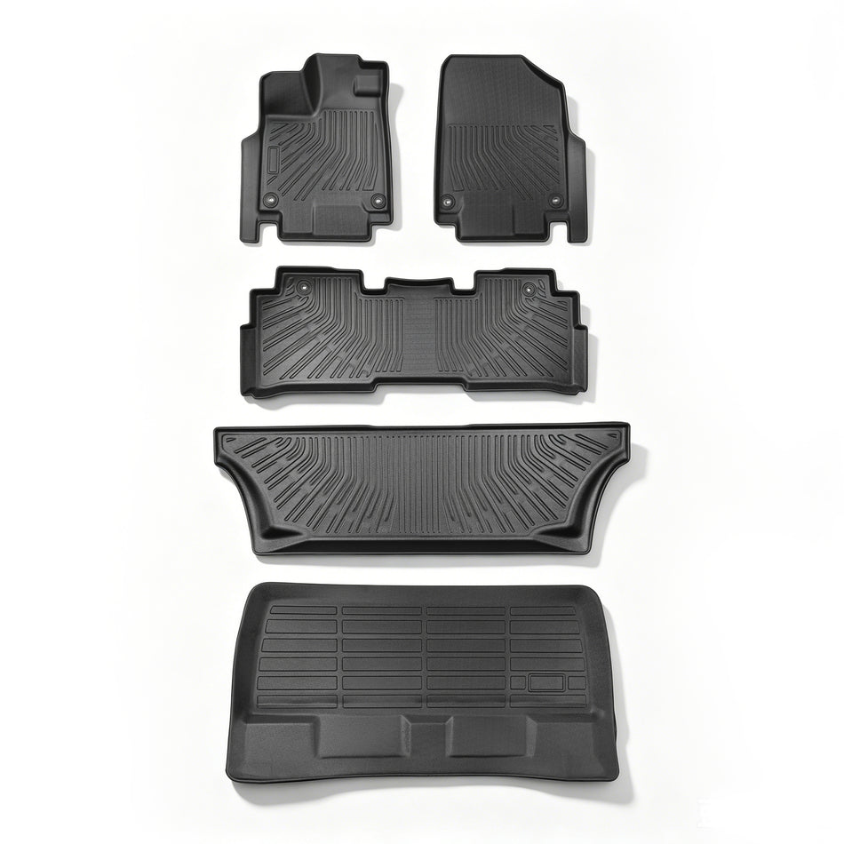 5PCS Floor Mats and Cargo Liner Black TPE Replacement for Odyssey 2018-2026