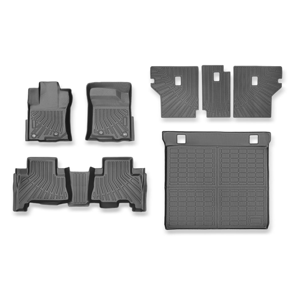 Floor Mats for Toyota 4Runner 2013-2024 5-Seater Cargo Mat w/Backrest Mat