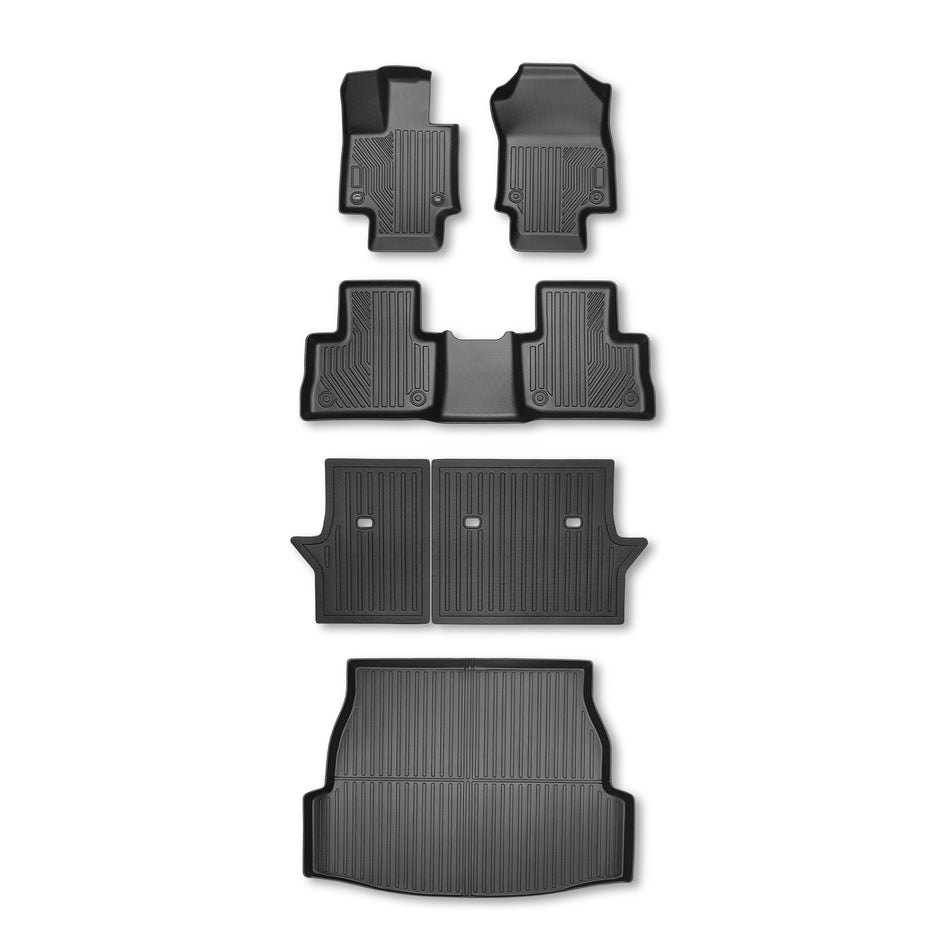 TPE Floor Mats for Toyota RAV4 2019-2025 Gasoline Trunk Cargo Liners w/Seatback