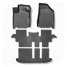 4-Piece 3D TPE Floor Mats Set  (1st, 2nd & 3rd Row) for  2013-2020 Nissan Pathfinder & 14-20 Infiniti QX60