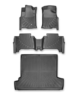 For 2003-2009 Toyota 4Runner 5 Seats TPE Floor Mats Liners & Trunk Cargo Liner