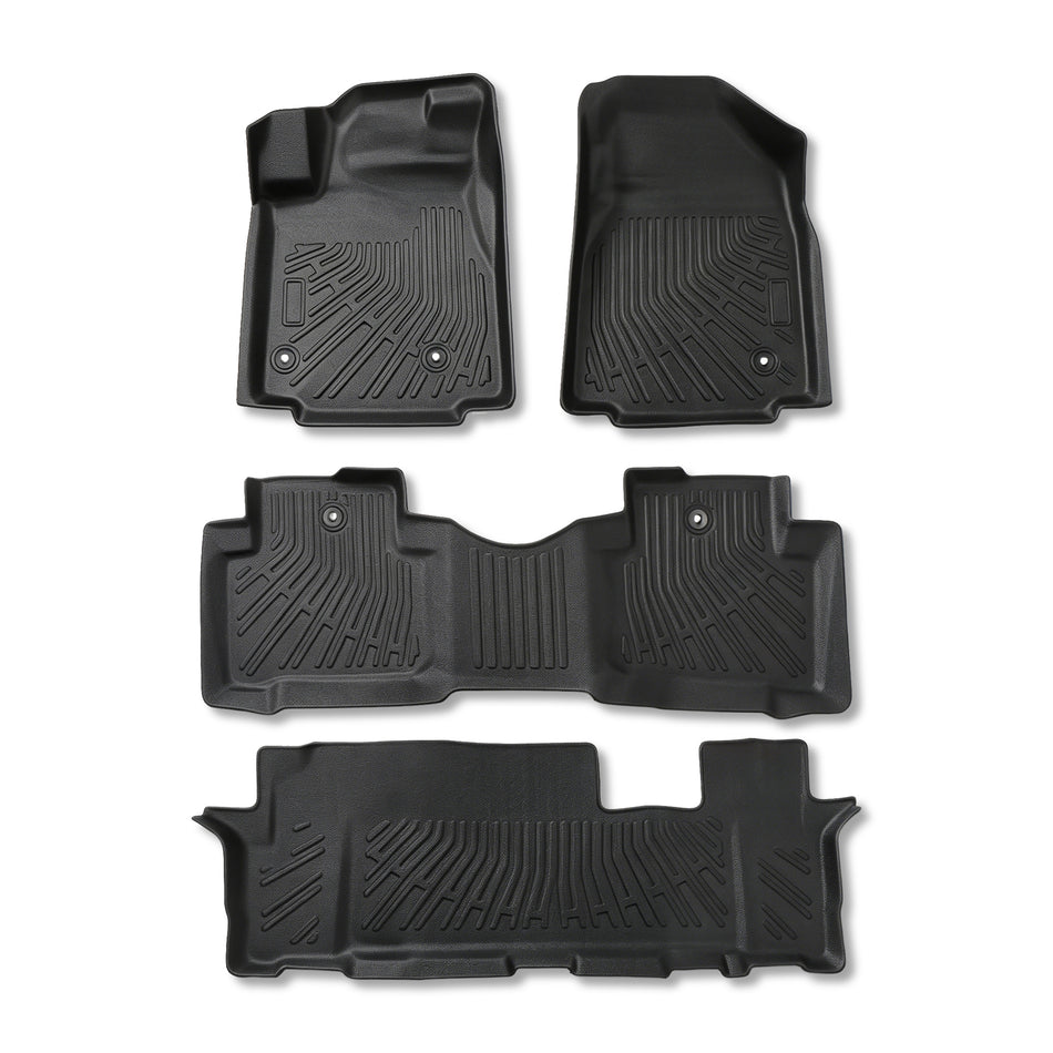 4PCS Floor Mats Black TPE Replacement for Pilot 2009-2015