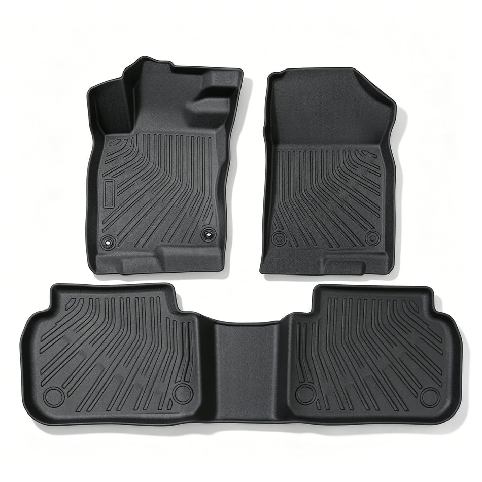 3PCS Floor Mats Liner Black TPE Replacement for 2022-2026 Honda Civic Sedan Replacement for 2022-2026 Acura Integra Civic