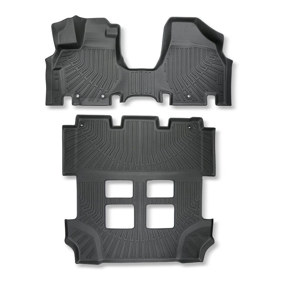 2PCS TPE All-Weather Front Floor Mats for 2011-2017 Honda Odyssey