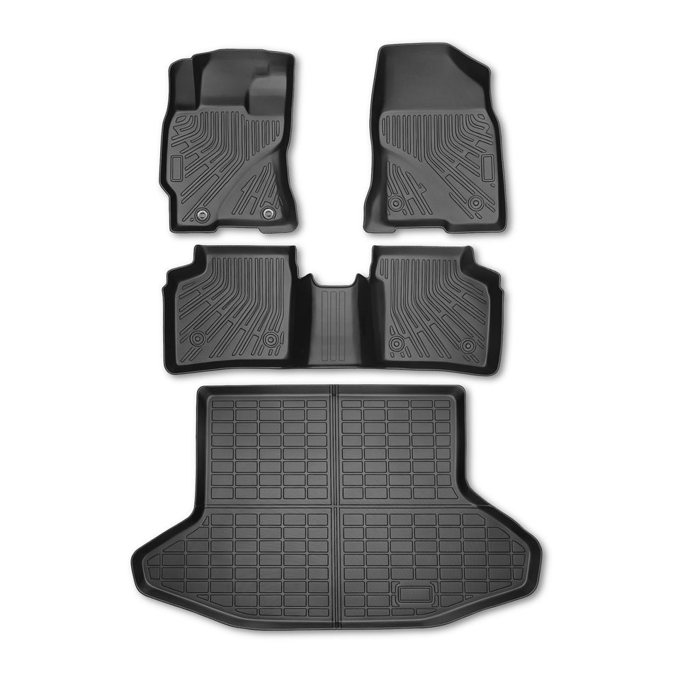 TPE Floor Mats & Trunk Cargo Liner Set waterproof 3D For 2003-2009 Toyota Prius