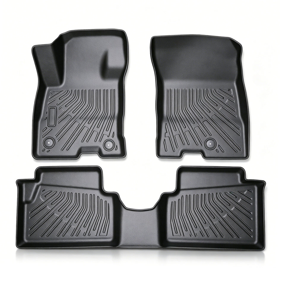 labwork 3-Piece 3D TPE All-Weather Floor Mats for 2022-2025 Ford Maverick Hybrid Front & Rear Set