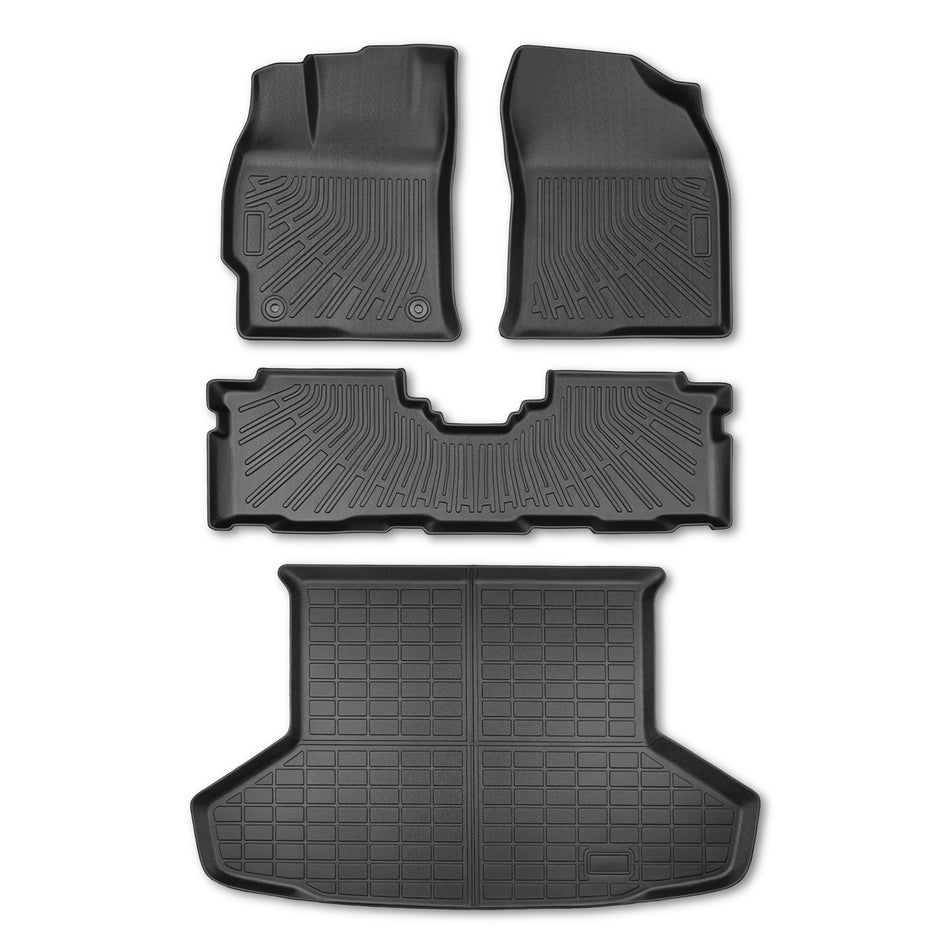 3D TPE Floor Mats & Trunk Cargo Liners All Weather Fits 2012-2017 Toyota Prius V
