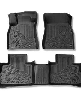 3Pcs Car Floor Mats Front and Rear TPE Black Replacement for Sentra 2020-2024