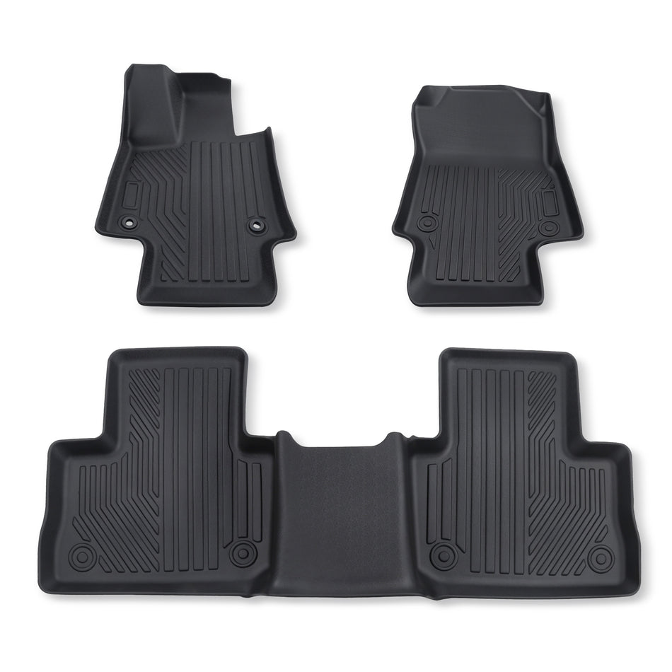 3PCS TPE All-Weather Floor Mats for 2019-2025 Toyota RAV4