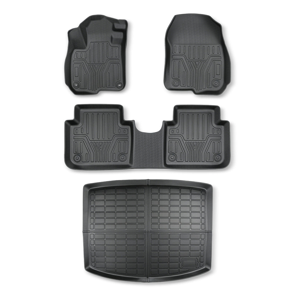 4PCS TPE All-Weather Floor Mats Cargo Liner for 2017-2022 Honda CR-V