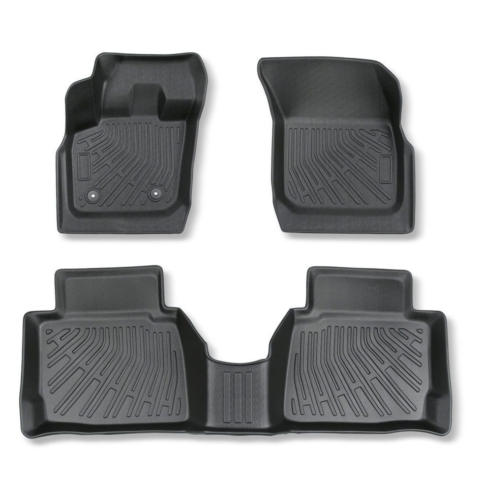 3PCS TPE All-Weather Floor Mats 3D Custom for 2013-2016 Ford Fusion